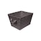 Simplify Storage Bin, Plastic, Chocolate, 10 in H, 12 in W, 10 in L 25092-CHOCO - alternate 1
